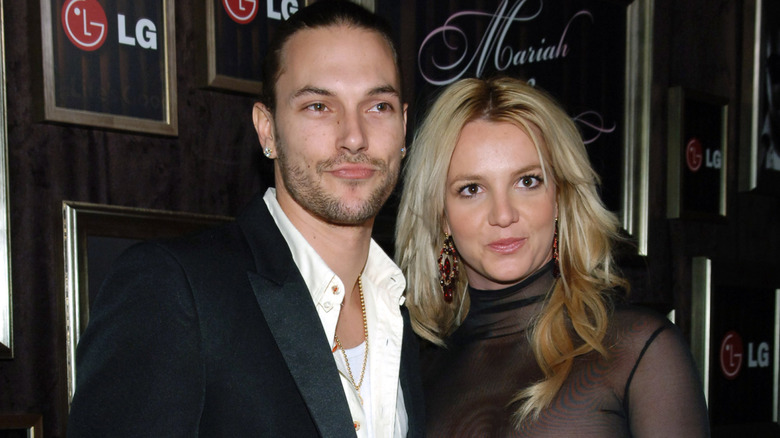 Britney Spears and Kevin Federline in black outfits at the 2006 Sony Awards