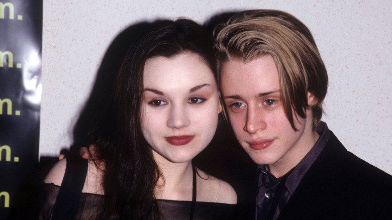 Rachel Miner and Macaulay Culkin at the "Star Wars: The Phantom Menace" premiere in 1999