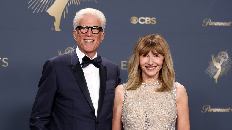 Ted Danson and Mary Steenburgen attending the Emmys.