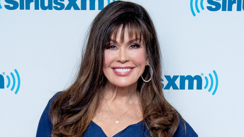 Marie Osmond smiling at a SiriusXM event