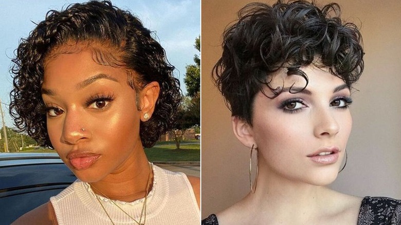 Curly pixie wigs