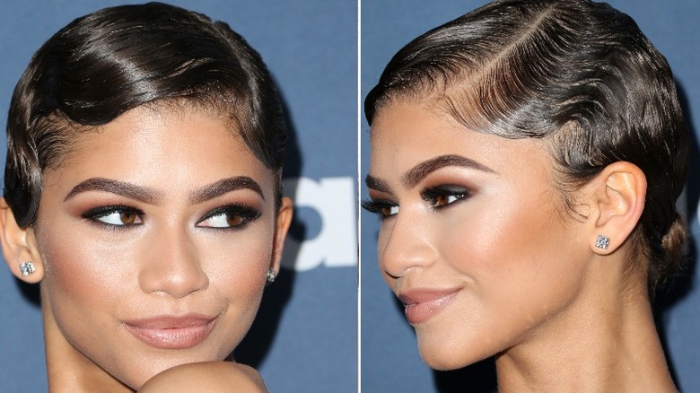 Zendaya wearing finger waves