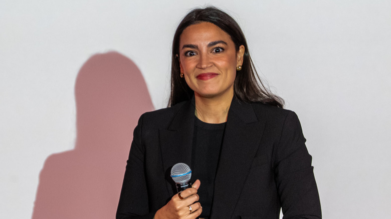 Alexandria Ocasio-Cortez in May 2025