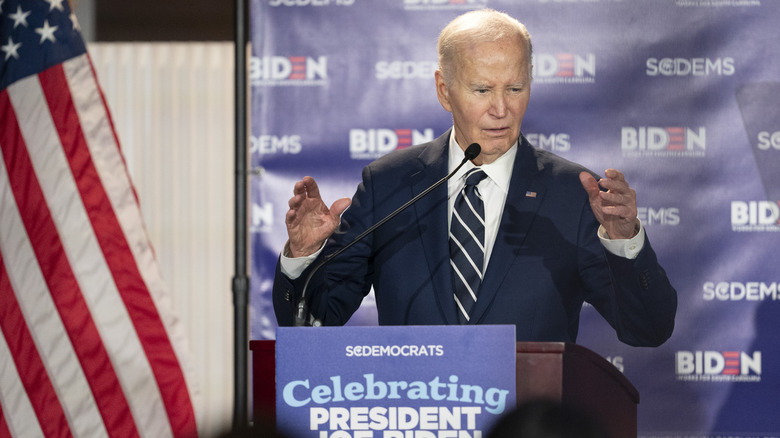 Joe Biden in February 2026
