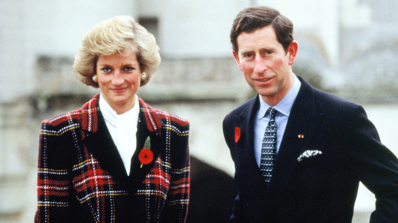 Princess Diana and Prince Charles, smiling