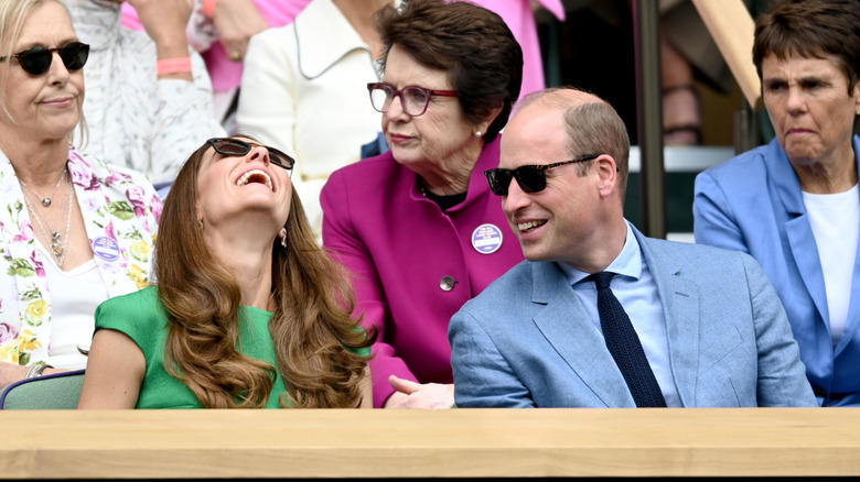 Prince William and Kate Middleton at the Wimbledon Championships in 2021
