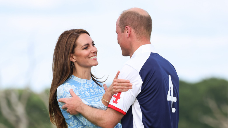 Prince William and Kate Middleton at the Royal Charity Polo Cup in July 2023