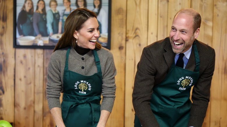 Prince William and Kate Middleton during their visit to Long Meadow Cider in Northern Island in October 2025