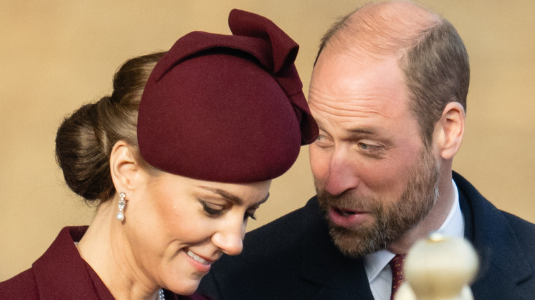 Prince William and Kate Middleton photographed on December 3, 2024, during the Emir of Gatar's visit to the UK