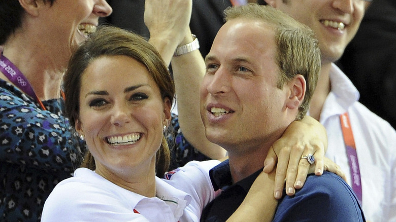 Prince William and Kate Middleton photographed during the London 2012 Olympic Games