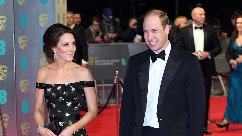 Prince William and Kate Middleton at the 2017 BAFTAs