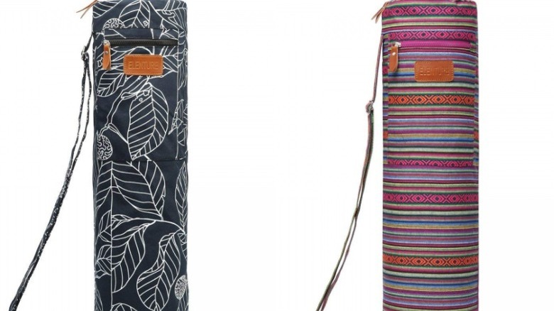 ELENTURE Full-Zip Exercise Yoga Mat Carry Bag with Multi-Functional Storage Pockets