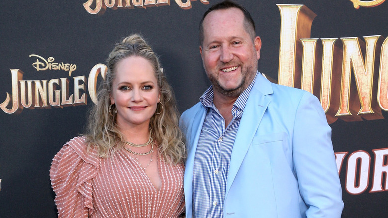 Marley Shelton and her husband at the premiere of 