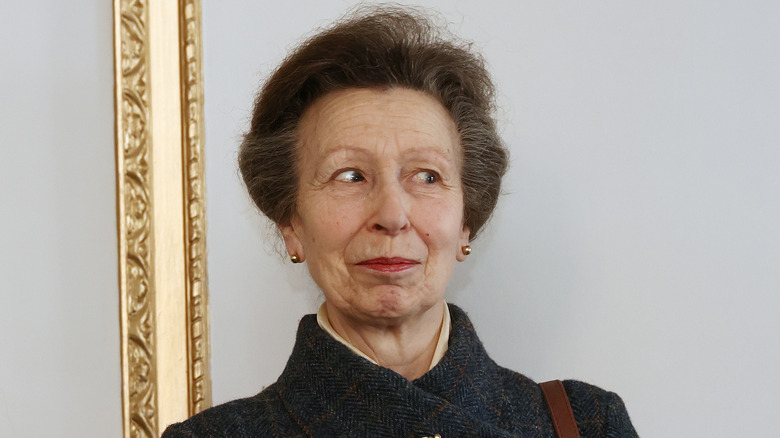 Princess Anne looking mischievous