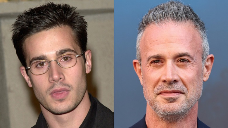Split image of Freddie Prinze Jr. in the early 2000s and 2025.