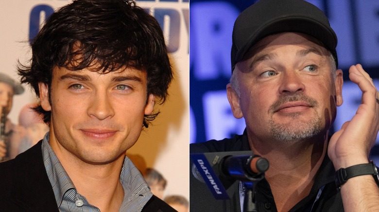 Split image of Tom Welling in 2003 and 2025.