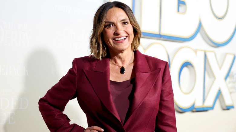 Mariska Hargitay beaming at the camera