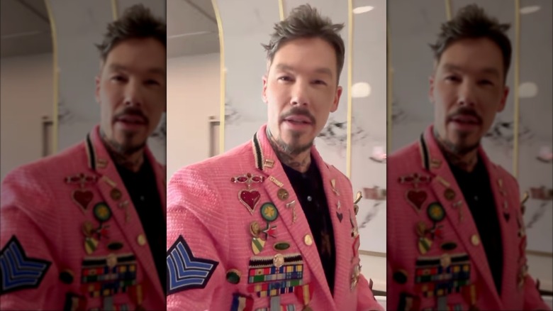 David Bromstad in a pink blazer on Instagram
