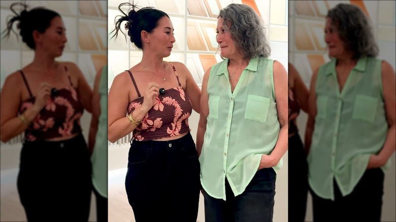 Tristyn Kalama with her mom in a video
