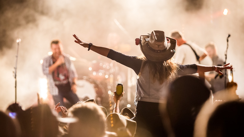 Fans at a country music concert