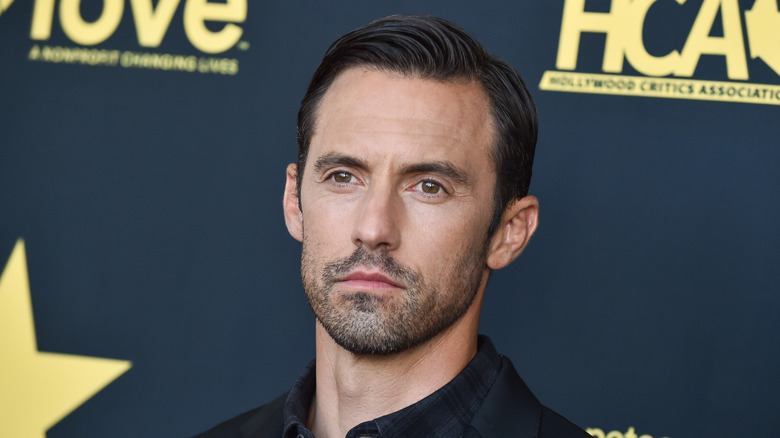 Milo Ventimiglia looking serious