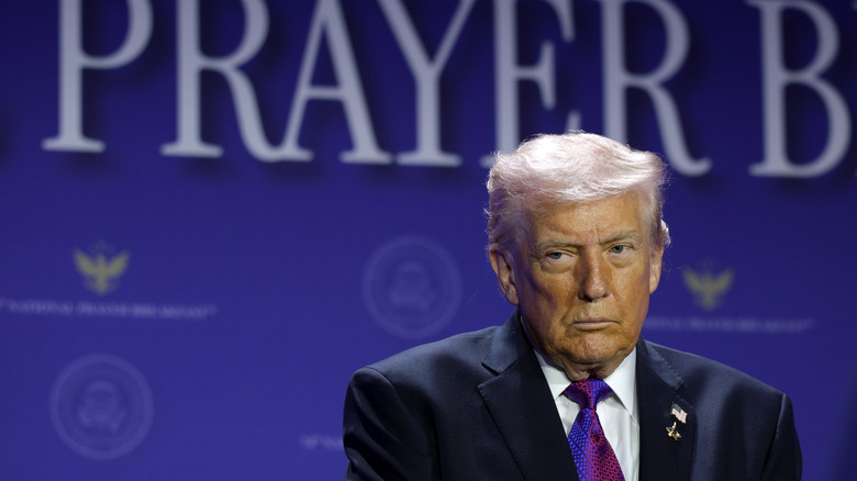 Donald Trump speaking at the 2026 National Prayer Breakfast