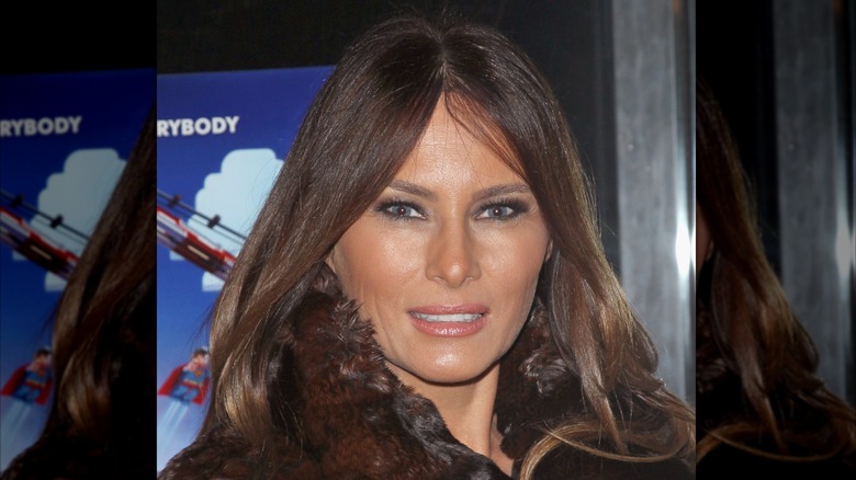 Model Melania Trump attends the Warner Bros. Pictures and Village Roadshow Pictures screening of "The LEGO Movie" at AMC Empire 25 theater on February 5, 2014