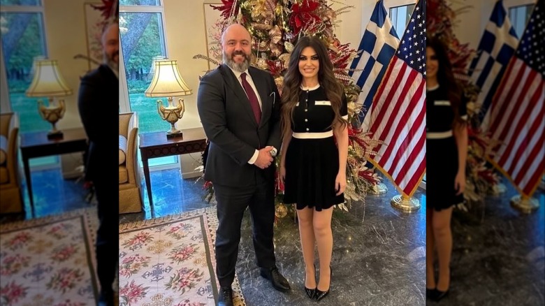Kimberly Guilfoyle poses for photo during meeting with David Baker