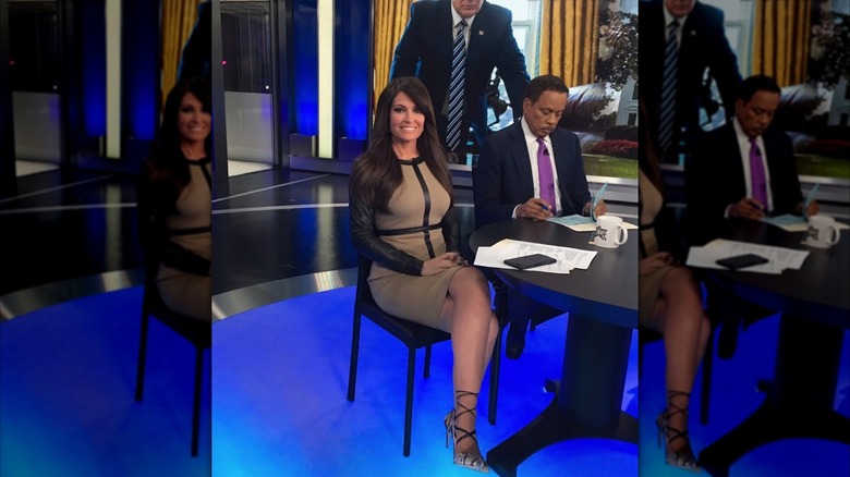 Kimberly Guilfoyle on set of Fox News