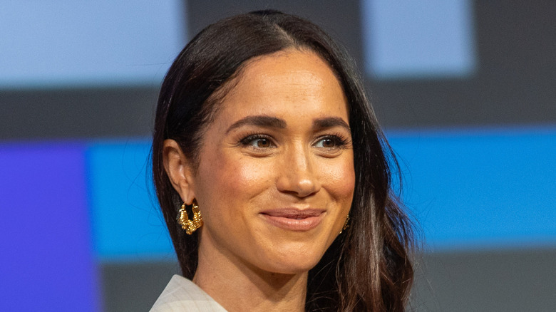 Close-up pf Meghan Markle smiling