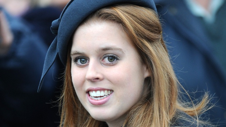 Close-up of Princess Beatrice smiling