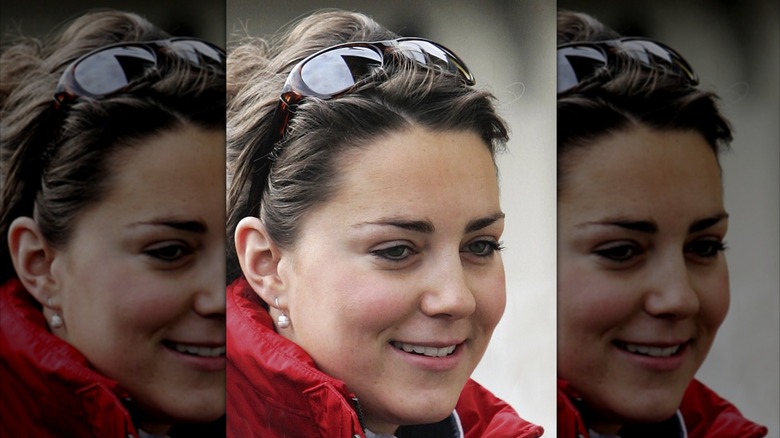 Princess Catherine in her early 20s smiling