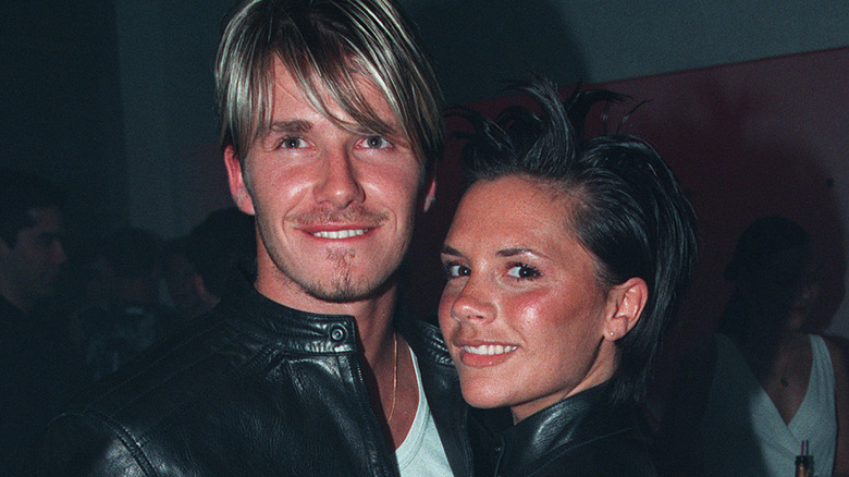 David Beckham with Victoria Beckham in 1999