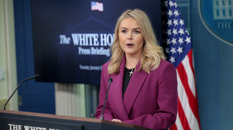 Karoline Leavitt holds first news conference