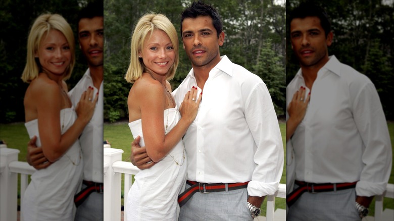 Kelly Ripa and Mark Consuelos posing in 2006