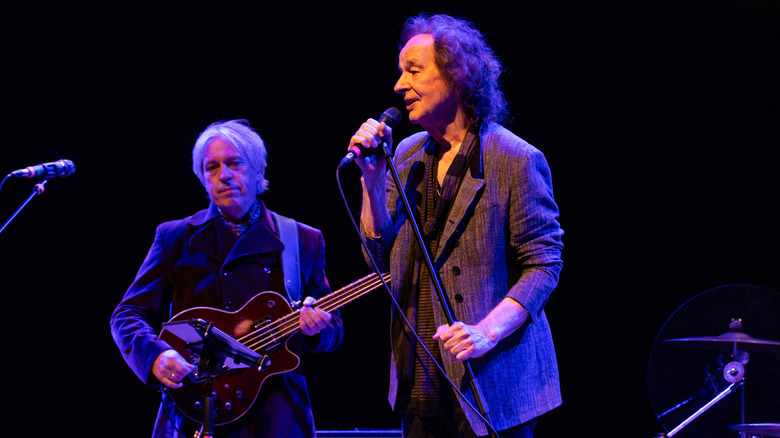 Soren Koch and Colin Blunstone of The Zombies perform at The Barbican on June 07, 2024 in London, England.