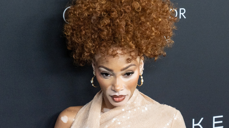 Winnie Harlow neutral expression