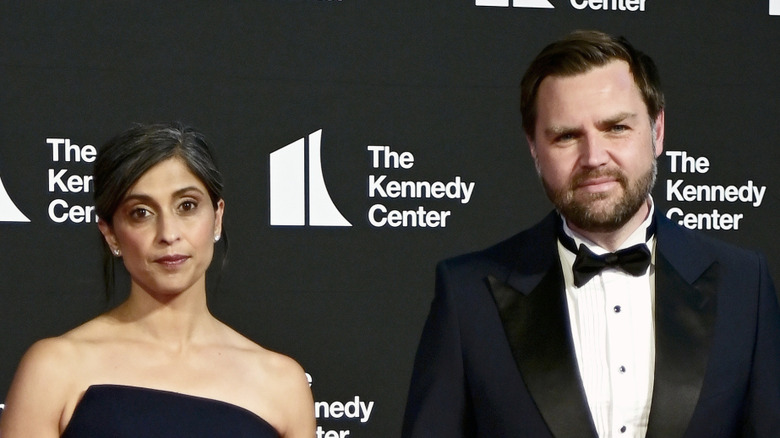 Usha and JD Vance attend the Kennedy Center Honors in black tie