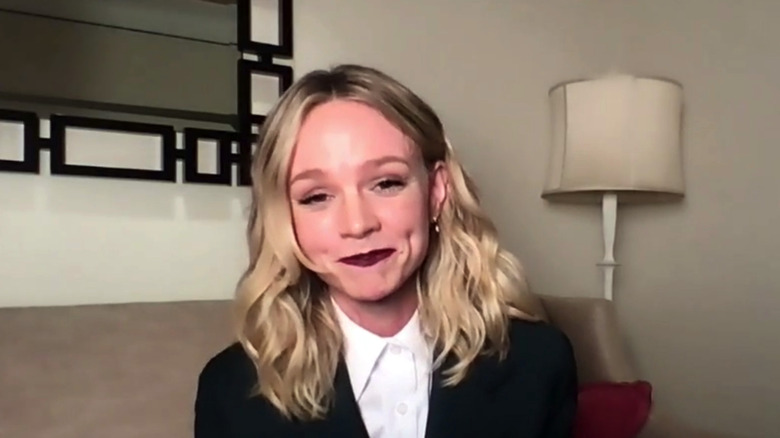 Carey Mulligan with a long bob