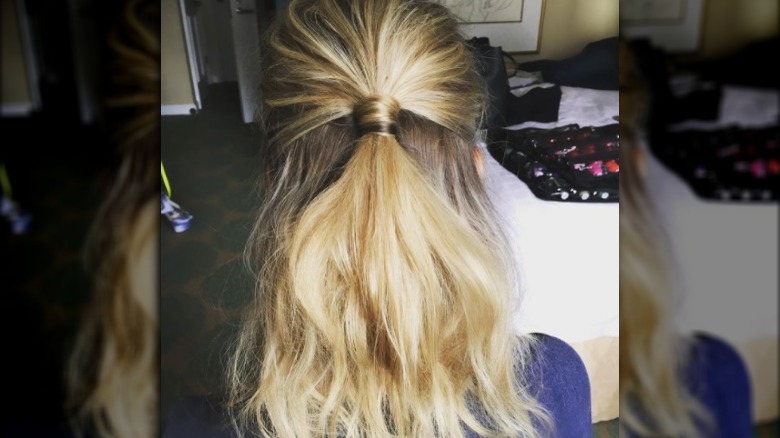 Back view of Saoirse Ronan's hair