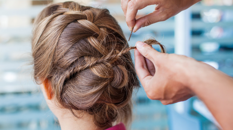 Braided updo