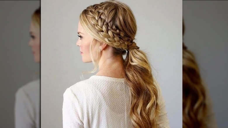 French braid ponytail