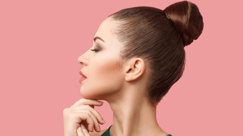 Woman with elegant updo