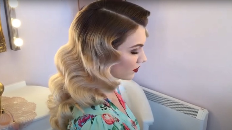 Woman with finger waves