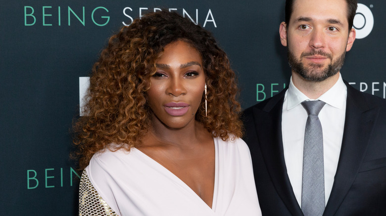 Serena Williams with tight curls