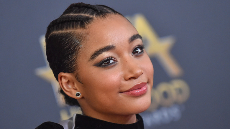 Amandla Stenberg posing