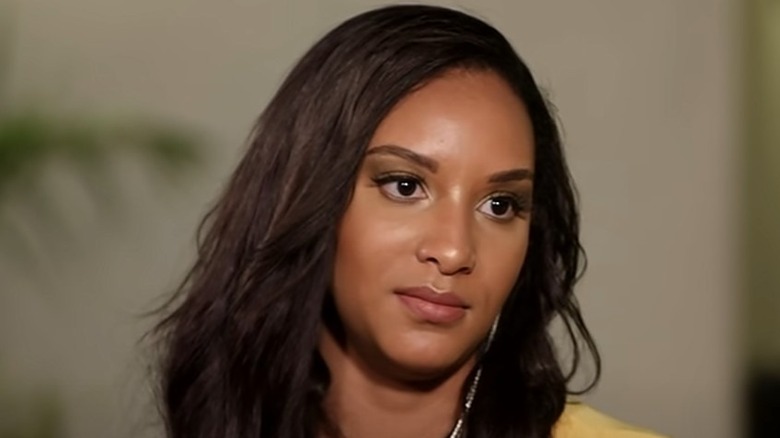 Chantel Everett looks annoyed