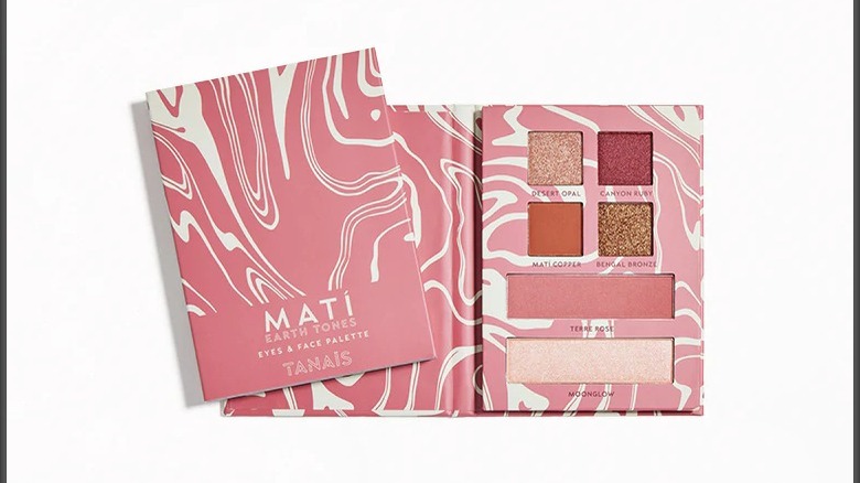 A product shot of a Tanaïs eye and face palette