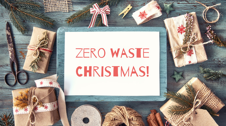 zero waste christmas wrapping