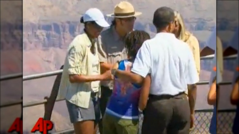 Michelle Obama wearing shorts